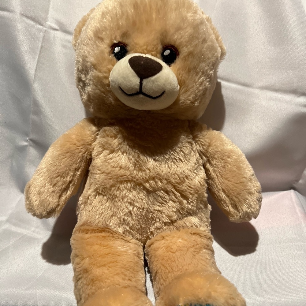 Build A Bear Happy Birthday Confetti Plush Bear Tan 15" 2022, Rare BuildABear